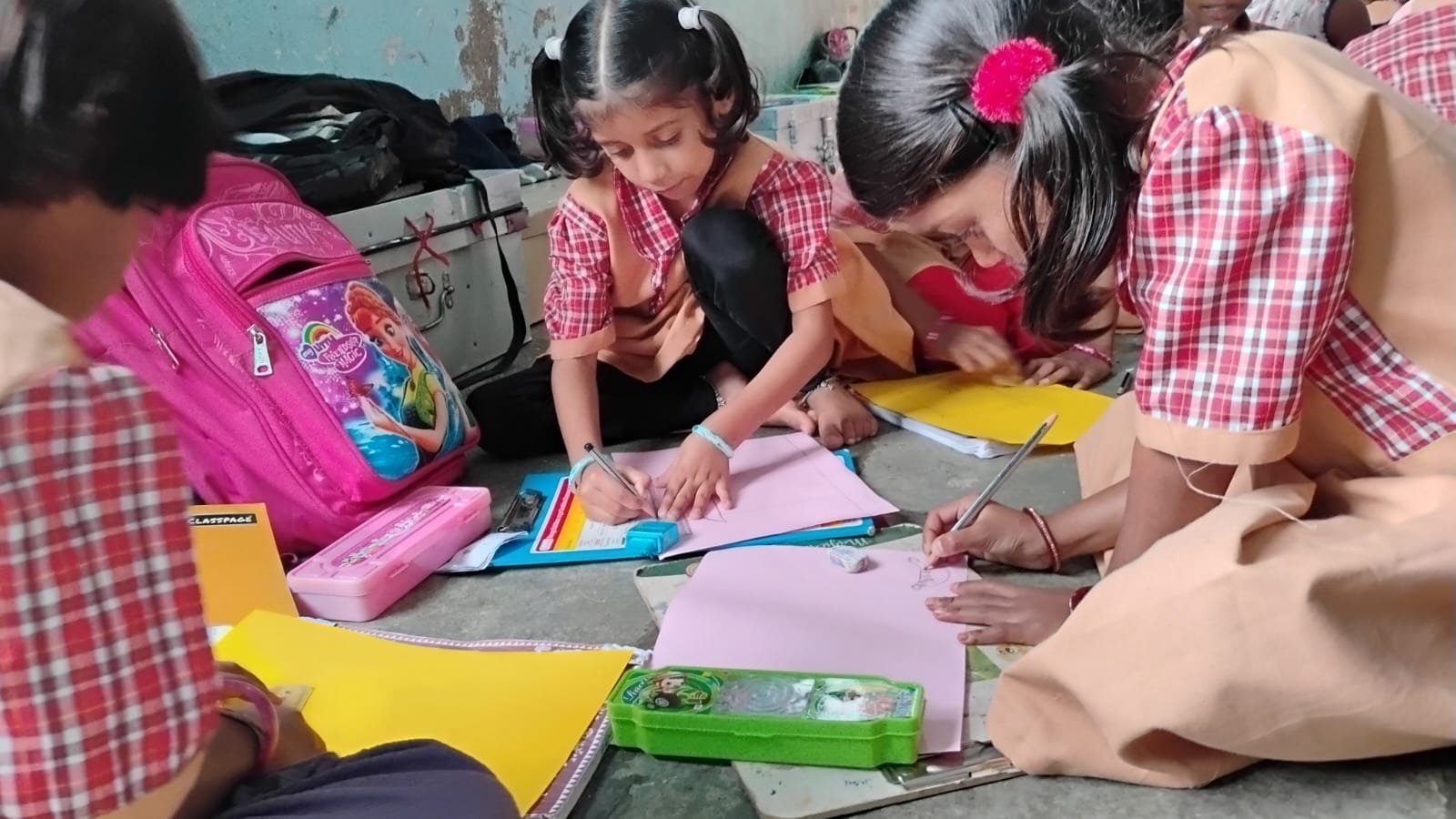 Children engaged in learning